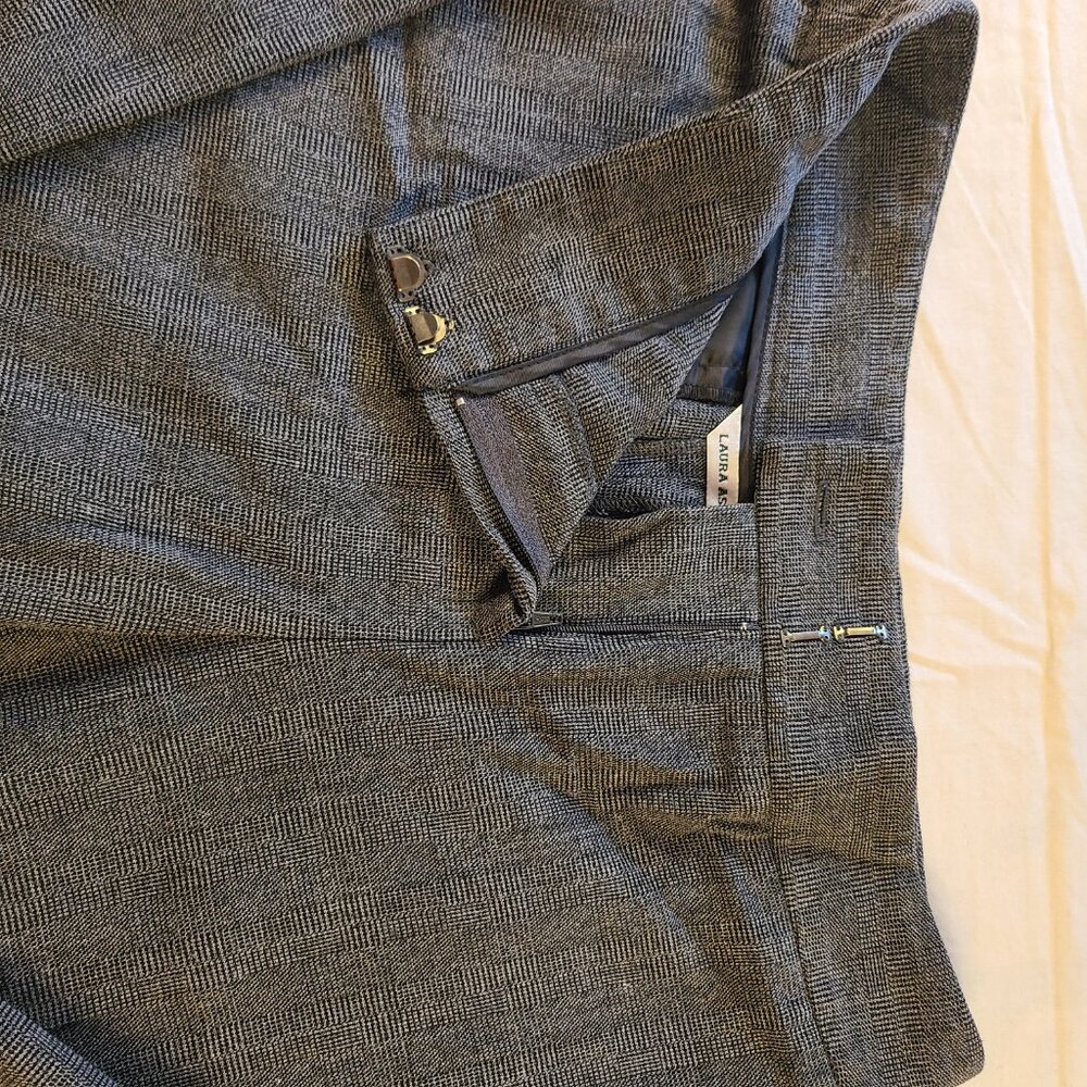 Laura Ashley Women's Dress Pants Size 4 Gray/Black - Picture 3 of 8